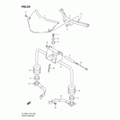 Схема узла: Передний кронштейн для Suzuki DL1000 V-Strom