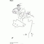Схема вузла: Паливний бак (Gsx-R1000L4 E33) для Suzuki GSX-R1000