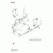 Схема вузла: Нижній обтічник для Suzuki GSX-R750