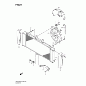 Схема вузла: Радіатор для Suzuki GSF1250 Bandit