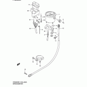 Схема вузла: Спідометр (Model k2/k3/k4/k5 e6, e24) для Suzuki DR200 DR200SE
