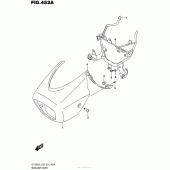 Схема узла: Накладка фары для Suzuki VZ1500 Boulevard M90