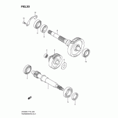 Схема узла: Трансмиссия (2) (model k7) для Suzuki UH200 Burgman
