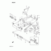 Схема узла: Задний рычаг подвески для Suzuki DR250