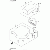 Схема вузла: Сидіння для Suzuki VL1500 Boulevard C90 BOSS