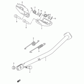 Схема вузла: Підставка для Suzuki RMX250