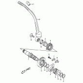 Схема вузла: Кікстартер для Suzuki DR350
