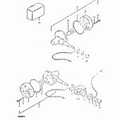 Схема узла: Поворотники (E39) для Suzuki DR400