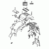 Схема вузла: Заднє крило для Suzuki DR650 DR650R