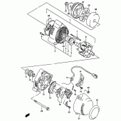 Схема вузла: Генератор для Suzuki GSF1200 Bandit