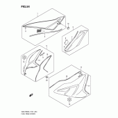 Схема узла: Накладка топливного бака для Suzuki GSX-R600