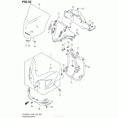 Схема узла: Передний обтекатель для Suzuki DL650 V-Strom