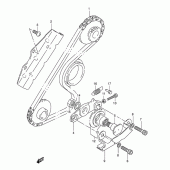 Схема вузла: Balancer chain для Suzuki DR800