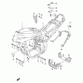 Схема вузла: Рама для Suzuki GSX-R1100