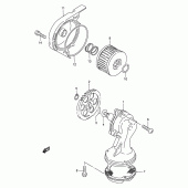 Схема вузла: Масляний насос для Suzuki LS650 Savage