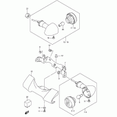 Схема вузла: Поворотники (Model k4/k5) для Suzuki VL800 Intruder Volusia