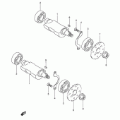 Схема вузла: Балансувальний вал (Model m/n) для Suzuki DR650 DR650RSE