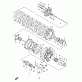 Схема вузла: Зчеплення для Suzuki VS1400 Intruder 1400