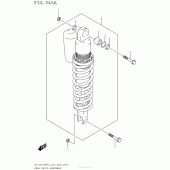Схема вузла: Задній амортизатор для Suzuki DR-Z400 DR-Z400SM