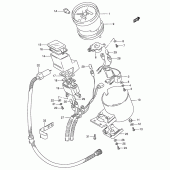 Схема вузла: Спідометр (Model t/v) для Suzuki VS600 Intruder 600