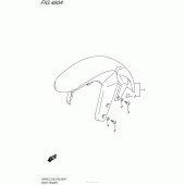 Схема узла: Переднее крыло для Suzuki VZ800 Boulevard M50