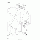 Схема узла: Сиденье для Suzuki GSX1300 Hayabusa