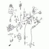 Схема вузла: Електропроводка Suzuki GS500