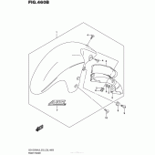 Схема узла: Переднее крыло (Gsx1300Ral6 E28) для Suzuki GSX1300 Hayabusa