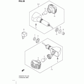 Схема узла: Поворотники (Gs500fh) для Suzuki GS500