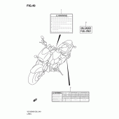 Схема вузла: Інформаційні наклейки для Suzuki VZ1500 Intruder M1500