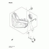 Схема узла: Фара (Sv650sul1 e24) для Suzuki SV650