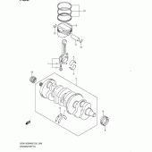 Схема узла: Коленчатый вал & Поршень для Suzuki GSX1300 Hayabusa