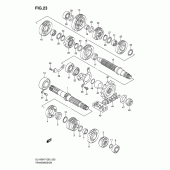Схема узла: Трансмиссия для Suzuki DL1000 V-Strom