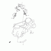 Схема вузла: Паливна рейка & Інжектор для Suzuki DL650 V-Strom