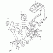 Схема вузла: Рама для Suzuki VL125 Intruder LC