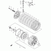Схема вузла: Зчеплення для Suzuki DR-Z400 DR-Z400S