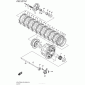 Схема вузла: Зчеплення для Suzuki GSX-S750