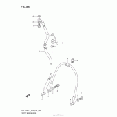 Схема вузла: Передній гальмівний шланг Suzuki GSX-R750