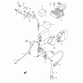 Схема вузла: Електроустаткування для Suzuki LS650 Savage