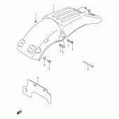 Схема вузла: Заднє крило для Suzuki RMX250