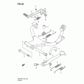 Схема вузла: Підставка для Suzuki GSF650 Bandit S