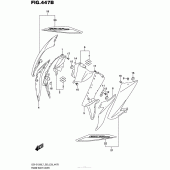 Схема вузла: Нижня накладка радіатора (YSF) для Suzuki GSX-S1000