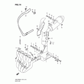 Схема вузла: Вихлопна система для Suzuki GSX-R600