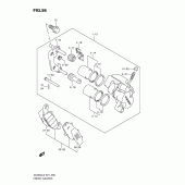 Схема вузла: Передній гальмівний супорт для Suzuki DL650 V-Strom