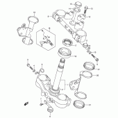 Схема узла: Кронштейн передней вилки для Suzuki DR-Z400 DR-Z400S