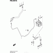 Схема узла: Задний тормозной шланг (Uh200Al5 P28) для Suzuki UH200 Burgman