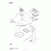 Схема узла: Топливный бак (Gsx1300Ral3 E28) для Suzuki GSX1300 Hayabusa