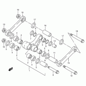 Схема вузла: Важіль прогресії (Model y) для Suzuki RM250