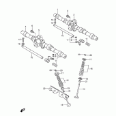 Схема узла: Распредвал & Клапан (Model j/k/l/m) для Suzuki GSX600 Katana