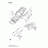 Схема узла: Заднее крыло (Gsx-r750l1 e21) для Suzuki GSX-R750